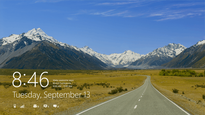 Windows 8 - Lockscreen