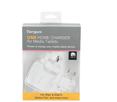 Targus USB Home Charger for Media Tablets