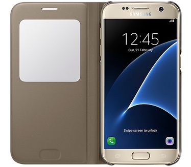 Samsung Galaxy S7 S-View Cover (Galaxy S7) Goud