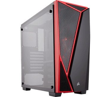 Corsair Spec-04 Tempered Glass Black/Red