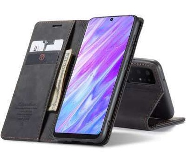 Caseme Samsung Galaxy S20 Retro Wallet Case - Zwart