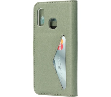 Mobiparts Classic Wallet Case Galaxy A20e Stone Green