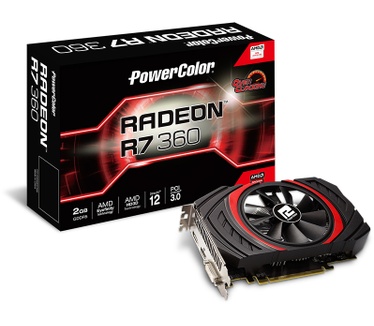 Powercolor VGE AMD Radeon R7 360 2GB 2GBD5 OC DP/HDMI/DVI r