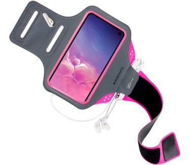 Mobiparts Comfort Fit Sport Armband Samsung Galaxy S10e Neon Pink