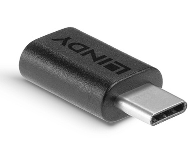 Lindy USB-C/Micro-B Zwart