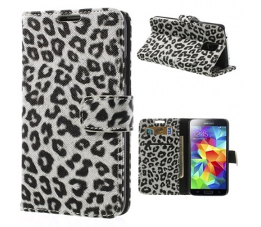 KEES Luipaard Print Portemonnee Hoesje Samsung Galaxy S5
