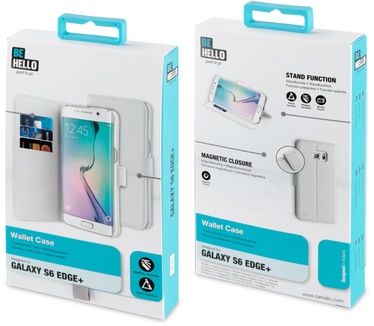 BeHello Samsung Galaxy S6 Edge Plus Wallet Case White