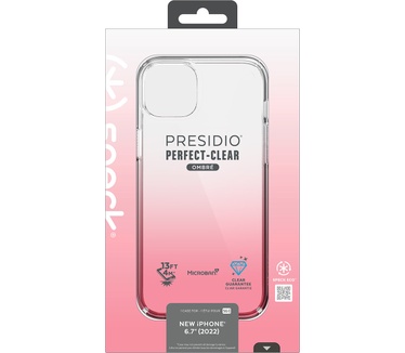 Speck Presidio Perfect Clear Ombre Apple iPhone 14 Plus/15 Plus Vintage Rose - with Microban