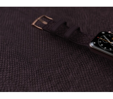 Njord byElements Salmon Leather Watch Strap - Apple Watch 44/45mm - Eldur
