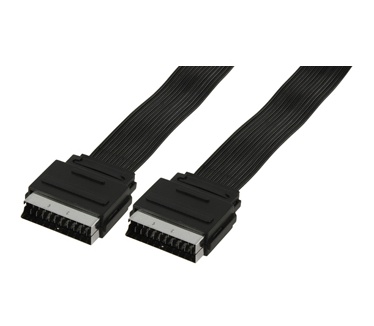 HQ Products Flat Scart/Scart, 2.5m