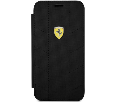 Ferrari Tyres PU Leren Case voor Apple iPhone X (5.8") - Zwart  Zwart