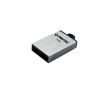 Pretec 4GB USB 2.0 Flash Disk Drive, Pretec i-Disk Elite Silver