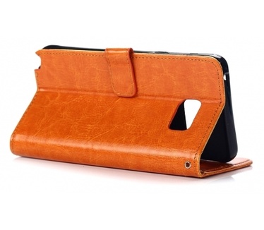 Kees Luxe Portemonnee Hoesje Samsung Galaxy Note 5 - Cognac