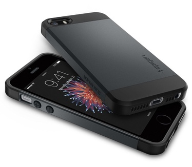 Spigen Slim Armor Apple iPhone SE Case - 041CS20174 - Metal Slate