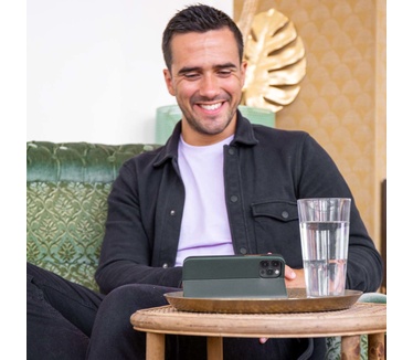 Accezz Premium Leather Slim Bookcase Samsung Galaxy A53 - Groen