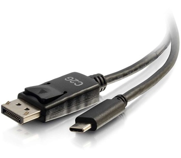CablesToGo 0,9m USB-C naar DisplayPort™-adapterkabel 4K 30Hz - zwart