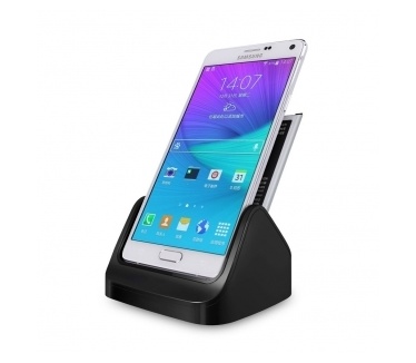 qMust Docking Station met acculader voor Samsung Galaxy Note 4 - zwart
