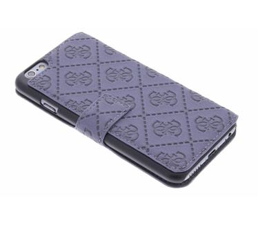 Guess Originele Scarlett Folio Bookcase Hoesje - Paars / Blauw / Blueberry voor de Apple Iphone 6 / 6S Blauw