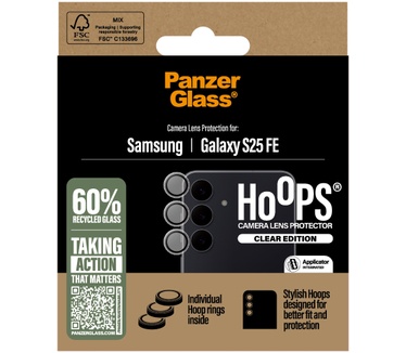 PanzerGlass PanzerGlass® Hoops® Camera Lens Protector Transparent Samsung Galaxy S25 FE 5G