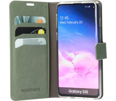 Mobiparts Classic Wallet Case Galaxy S10 Stone Green