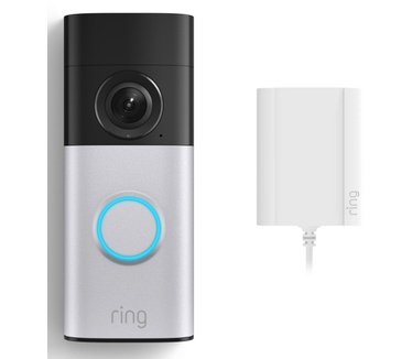 Ring Wired Video Doorbell Plus with Plug-in Adaptor