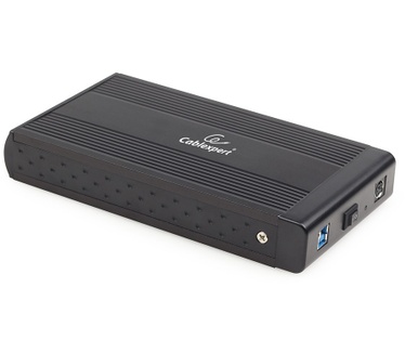 Gembird EE3-U3S-2 Aluminium 3.5" SATA USB3.0-behuizing + voeding