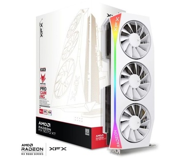 XFX Mercury AMD Radeon RX 9070 XT OC White Gaming Edition