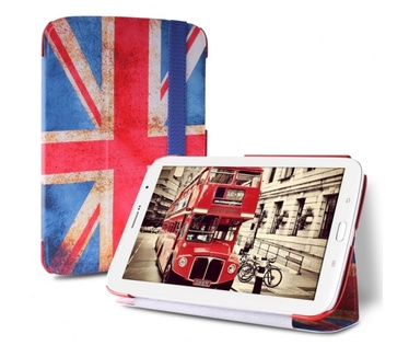 Puro Slim Case Zeta with Magnet Stand Up Samsung Galaxy Tab 3 8.0 UK vlag