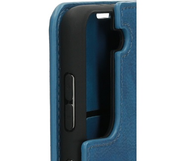 Mobiparts Classic Wallet Case Samsung Galaxy S21 Plus Steel Blue