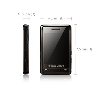 Samsung P520 Armani  Zwart