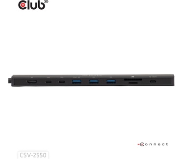 Club 3D 10-1 Portable Dock USB Type-C® 10Gbps to HDMI™ 8K30Hz PD3.1 Max.140Watt