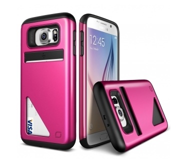 Lific Lific Mighty Card Defense Case Samsung Galaxy S6 - Hot Pink