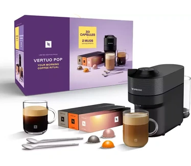 De’Longhi De'Longhi Nespresso Vertuo Pop ENV90.B Morning Ritual Bundle