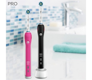 Oral-B PRO 2 2950 BLACK en PINK Cross Action