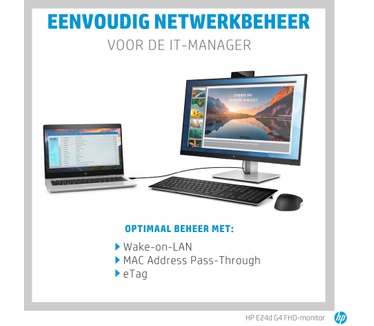 HP E24d G4 (6PA50AT) Zwart