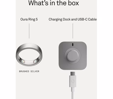 Oura Ring 5, Zilver
