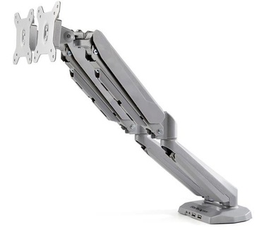Startech.com Monitor arm voor 2 schermen bureausteun met geïntegreerde 2-poorts USB passthrough
