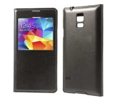 qMust Window Cover Samsung Galaxy S5 / S5 Plus - dark grey