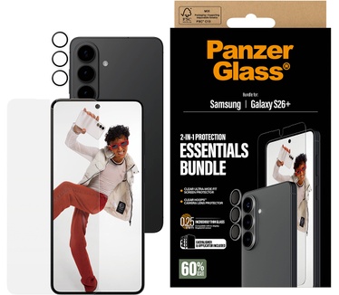 PanzerGlass PanzerGlass® Hoops® 2-in-1 Bundle Samsung Galaxy S26+ | Ultra-Wide Fit