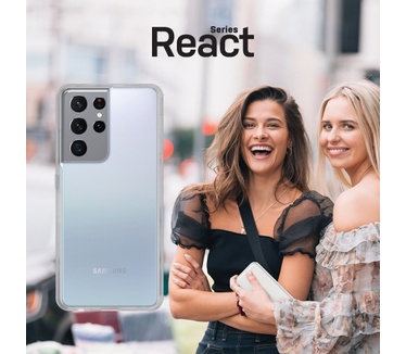 Otterbox React Series voor Samsung Galaxy S21 Ultra 5G, transparant - Geen retailverpakking