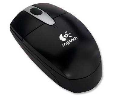 Logitech Cordless Pilot Optical Mouse (Zwart)