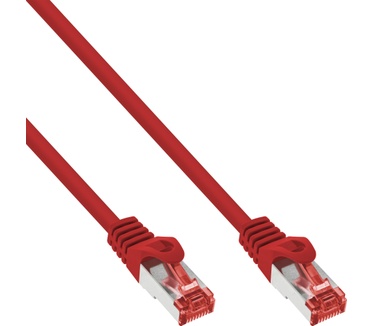 InLine RJ45/RJ45, 0.3 m Rood