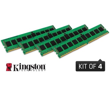 Kingston ValueRAM 32GB 2133MHz DDR4 Registered ECC CL15 DIMM (Kit of 4x8GB) SR x4 w/TS