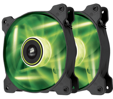 Corsair Air Series SP120 twin pack GREEN-LED, 120mm