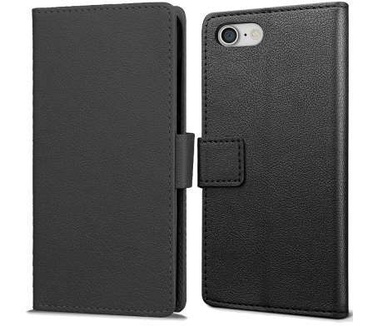 qMust Apple iPhone SE 2020 Wallet Hoesje Zwart