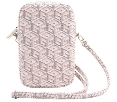 Guess G-Cube Wallet Pouch met Riem (7 Inch) - Roze