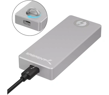 Sabrent Thunderbolt 3 to M.2 NVMe SSD Tool-Free Enclosure Aluminium
