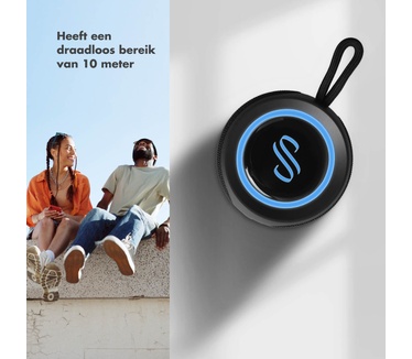 Selencia AquaPlay Bluetooth Speaker - Draadloze speaker - Waterproof - Black