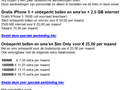 Mail GSMWeb: Tele2 onbeperkt bellen en sms'en