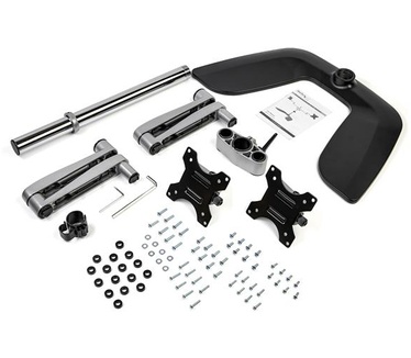 Startech.com Dual monitor arm scharnierend staal & aluminium